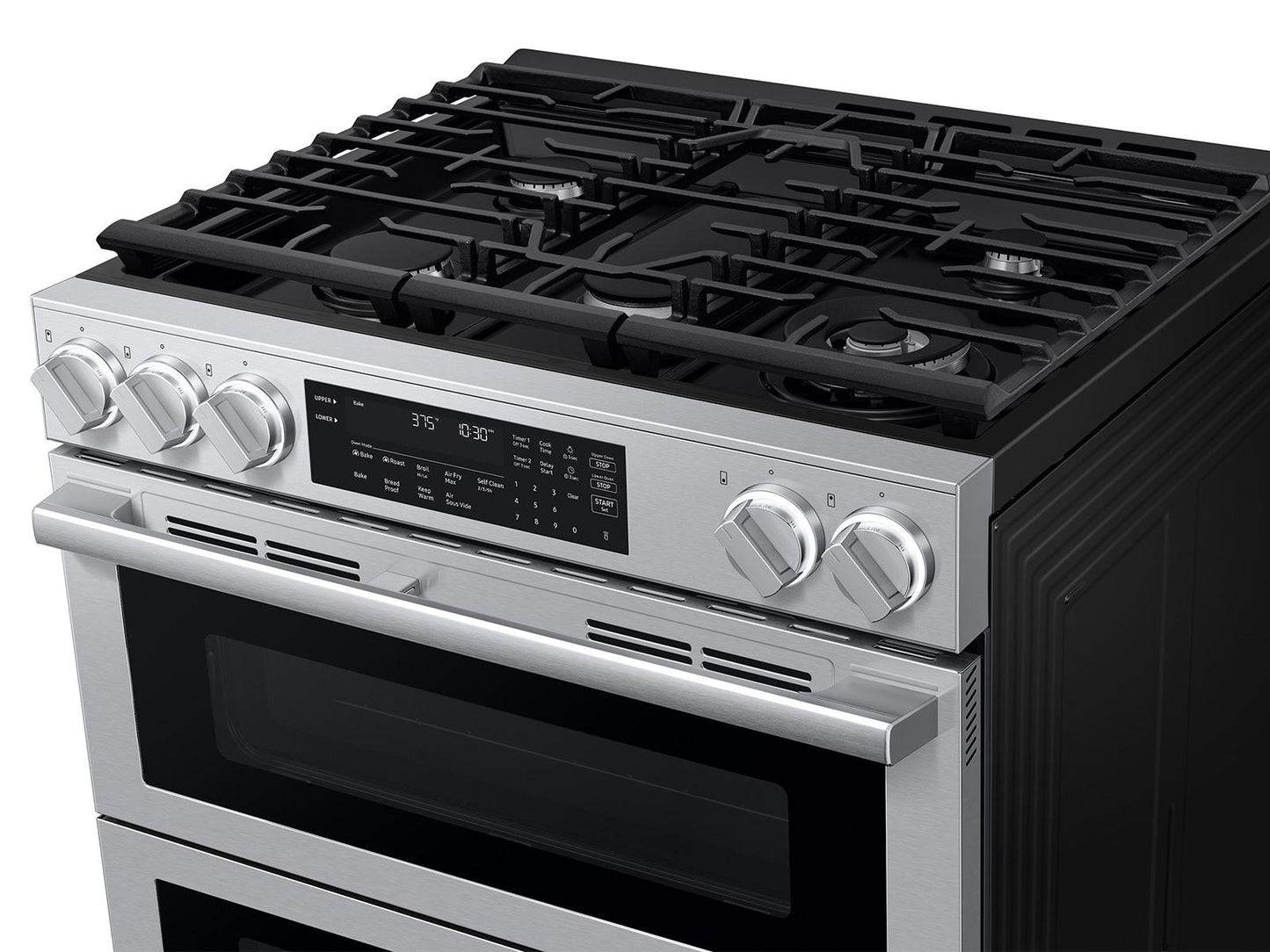 Samsung NSG90H60DRAA Bespoke Smart Slide-In Gas Range Flex Duo™ Oven Pro Style Design Dual True Convection