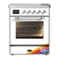 Ilve UMIB30NR3RAC Ilve Umib30Nr3Rac Majestic Iii 30 Inch Induction Range With 4 Elements, 4 Cu. Ft. Oven Capacity (Triple Glass Door, Ral, Chrome)