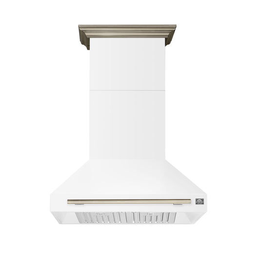 Forno FRHWM509536WHT Forno Aria 36 Inch Wall-Mounted Range Hood In White