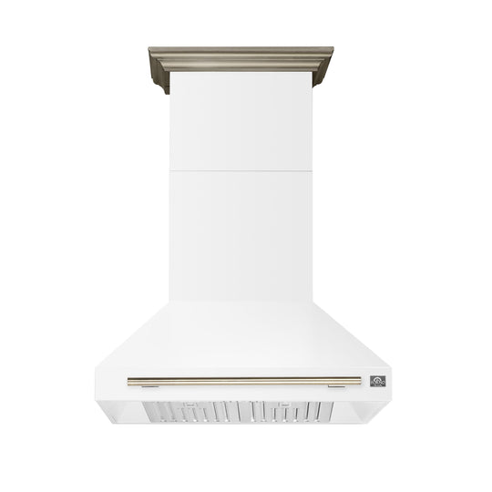 Forno FRHWM509536WHT Forno Aria 36 Inch Wall-Mounted Range Hood In White