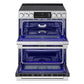 Lg LTIS7338XE Lg Studio 7.3 Cu. Ft. Double Oven Induction Slide-In Range With Probake® Convection And Air Fry