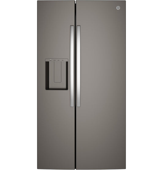 Ge Appliances GSS28NMYES Ge® 27.9 Cu. Ft. Side-By-Side Refrigerator With Extra Tall Dispenser And In-Door Icemaker