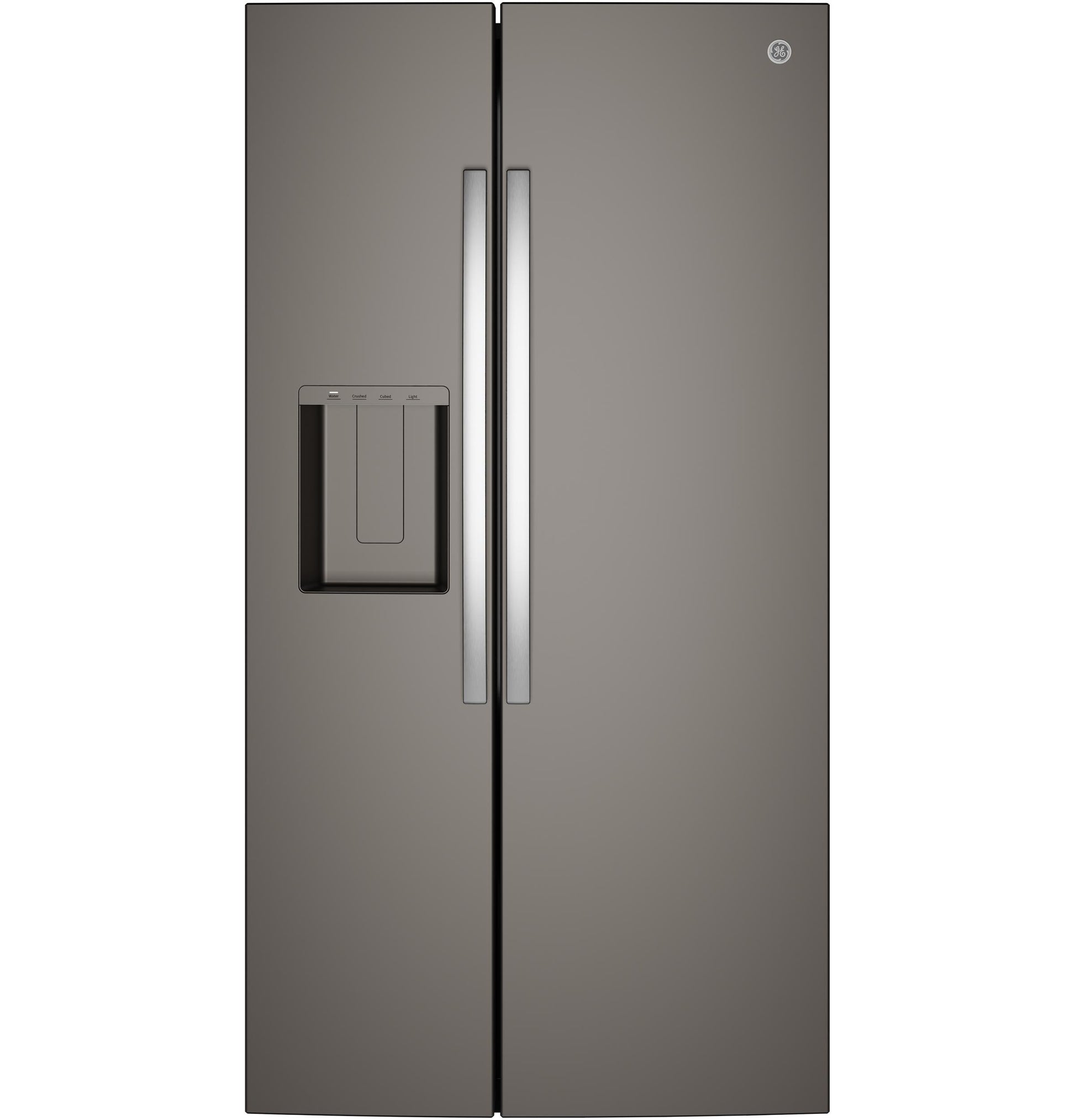Ge Appliances GZS24NMYES Ge® 23.6 Cu. Ft. Counter-Depth Side-By-Side Refrigerator With Extra Tall Dispenser And In-Door Icemaker