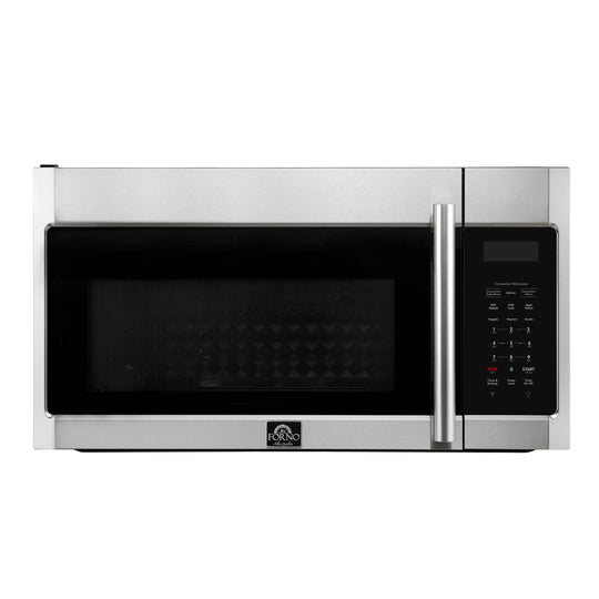 Forno FOTR303830 Forno Fornace 30-Inch Over The Range Convection Microwave, Stainless Steel - 1.5 Cu.Ft, 300 Cfm Vent, Touch Control, Led Light
