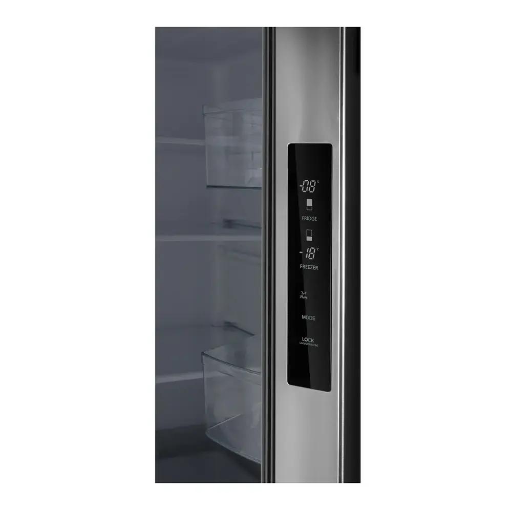 Verona VEFFD3018RISL Verona Veffd3018Risl 30 Inch Freestanding French Door Refrigerator With 18.2 Cu. Ft. Capacity, Automatic Ice Maker, Recessed Handle