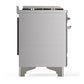 Ilve UM60FNR3SSCLP Ilve Um60Fnr3Ssclp Majestic Iii 60 Inch Dual Fuel Range With 9 Burners And Griddle, Dual Function Burner Up To 25,000 Btu (Liquid Propane, Triple Glass Door, Stainless Steel, Chrome)