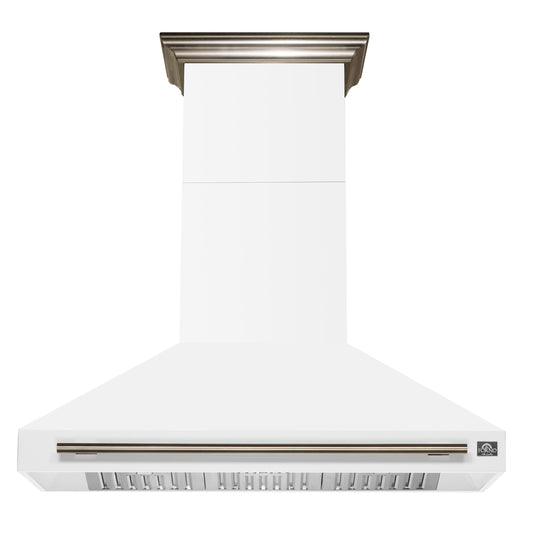 Forno FRHWM509548WHT Forno Aria 48 Inch Wall-Mounted Range Hood In White