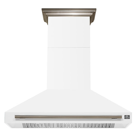 Forno FRHWM509548WHT Forno Aria 48 Inch Wall-Mounted Range Hood In White
