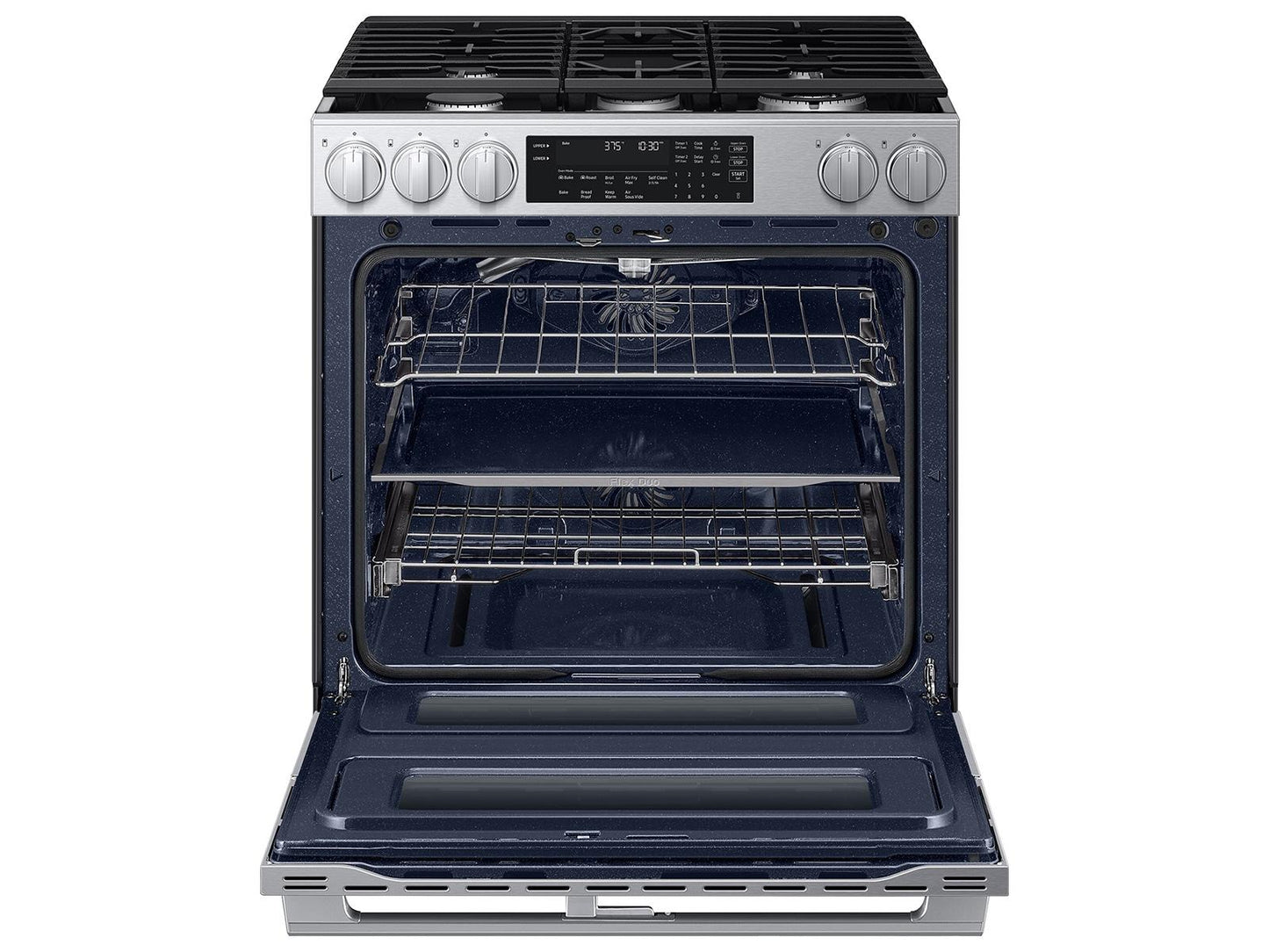 Samsung NSG90H60DRAA Bespoke Smart Slide-In Gas Range Flex Duo™ Oven Pro Style Design Dual True Convection