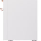 Ilve UPI366NMPWHP Nostalgie Ii 36 Inch Electric Freestanding Range In White With Copper Trim