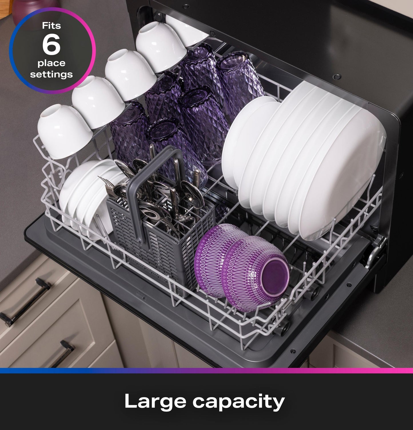 Ge Appliances PZF560HGWBB Ge Profile&#8482; Energy Star® Smart Compact Dishwasher For Countertop Or Built-In