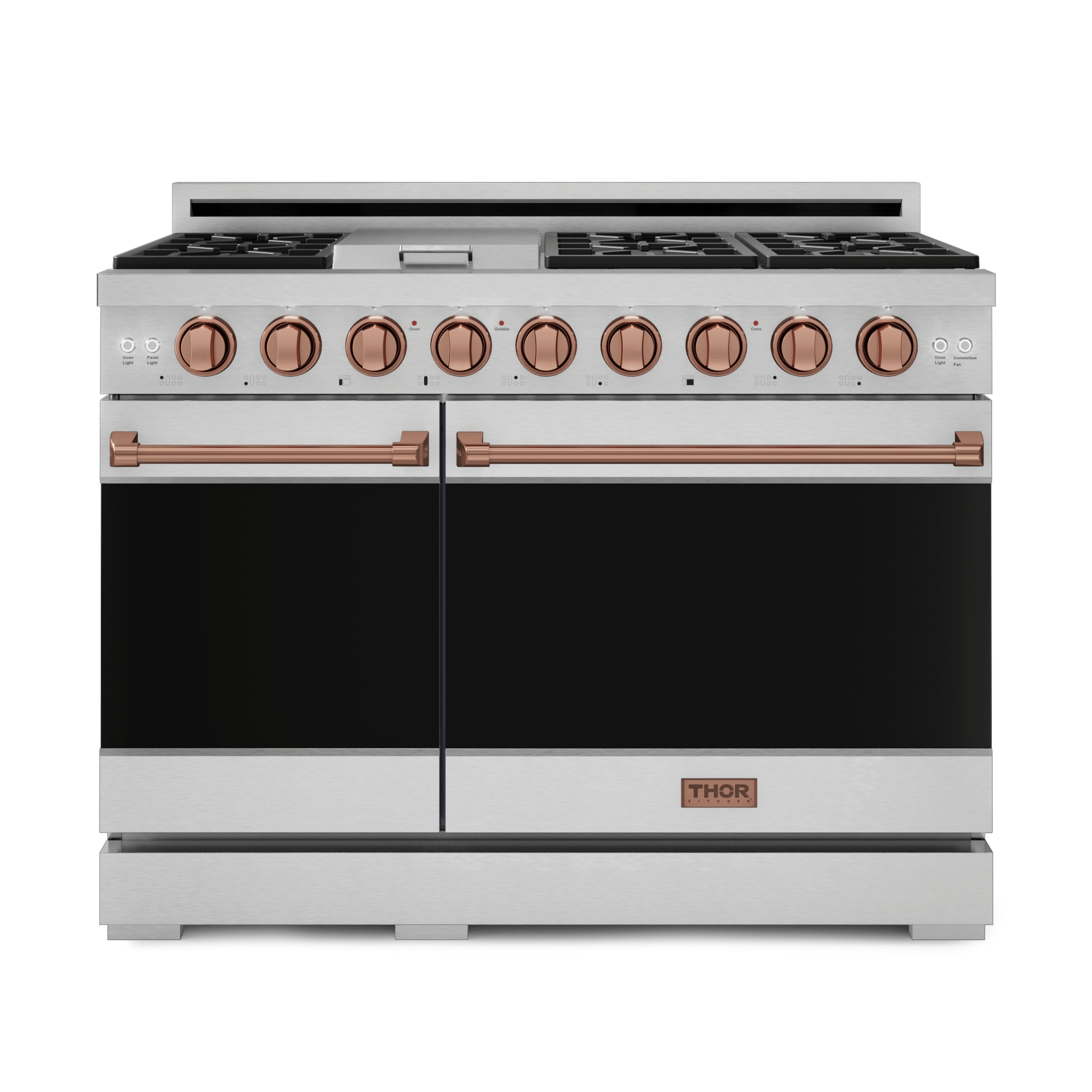 Thor Kitchen RSG48ELPRSG 48 Inch Professional Lp Range With Pro-Style Knobs In Stainless Steel/Rose Gold Gordon Ramsay Series - Rsg48Elp-Rsg
