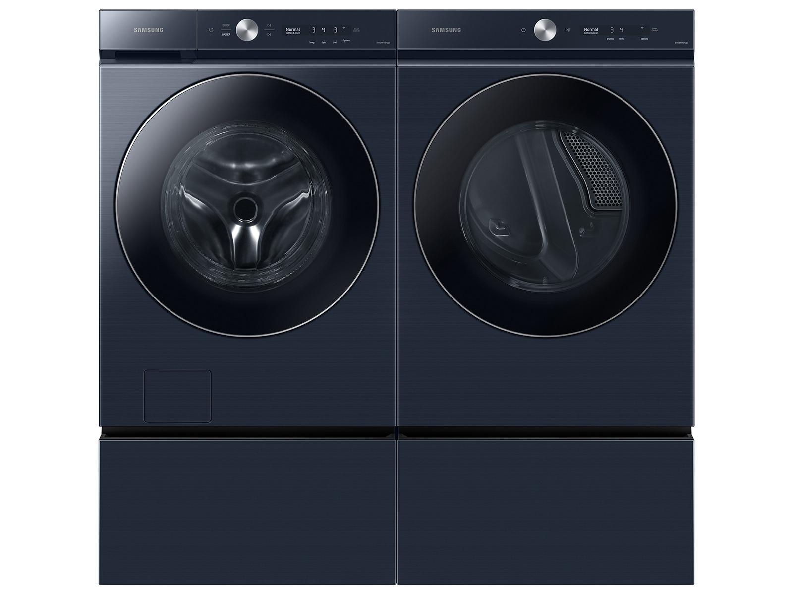 Samsung F1657832070251 Bespoke Ultra Capacity Ai Front Load Washer And Electric Dryer In Brushed Navy
