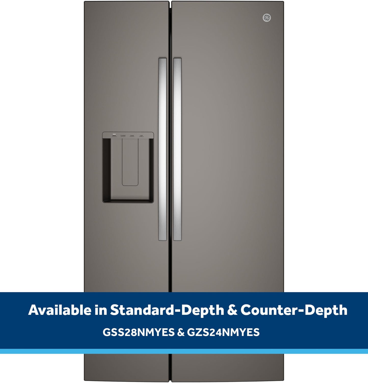 Ge Appliances GSS28NMYES Ge® 27.9 Cu. Ft. Side-By-Side Refrigerator With Extra Tall Dispenser And In-Door Icemaker