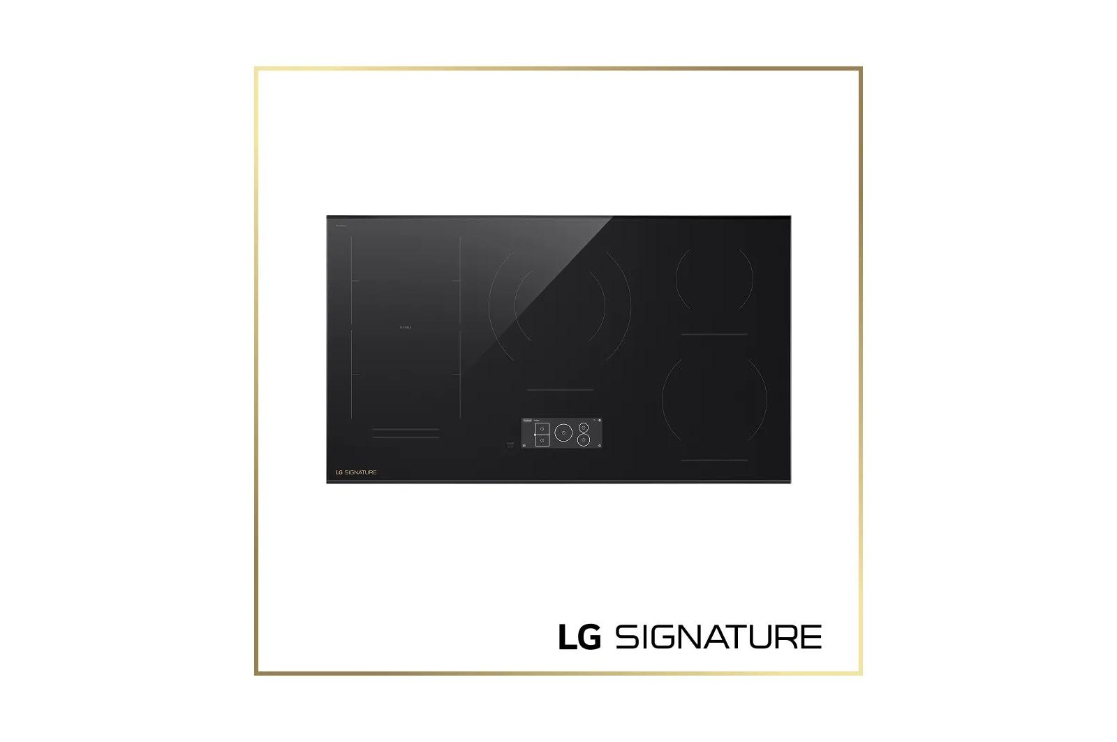 Lg CBIU3639BE Lg Signature 36 Inch Smart Induction Cooktop With 5 Elements And Flex Cooking Zone