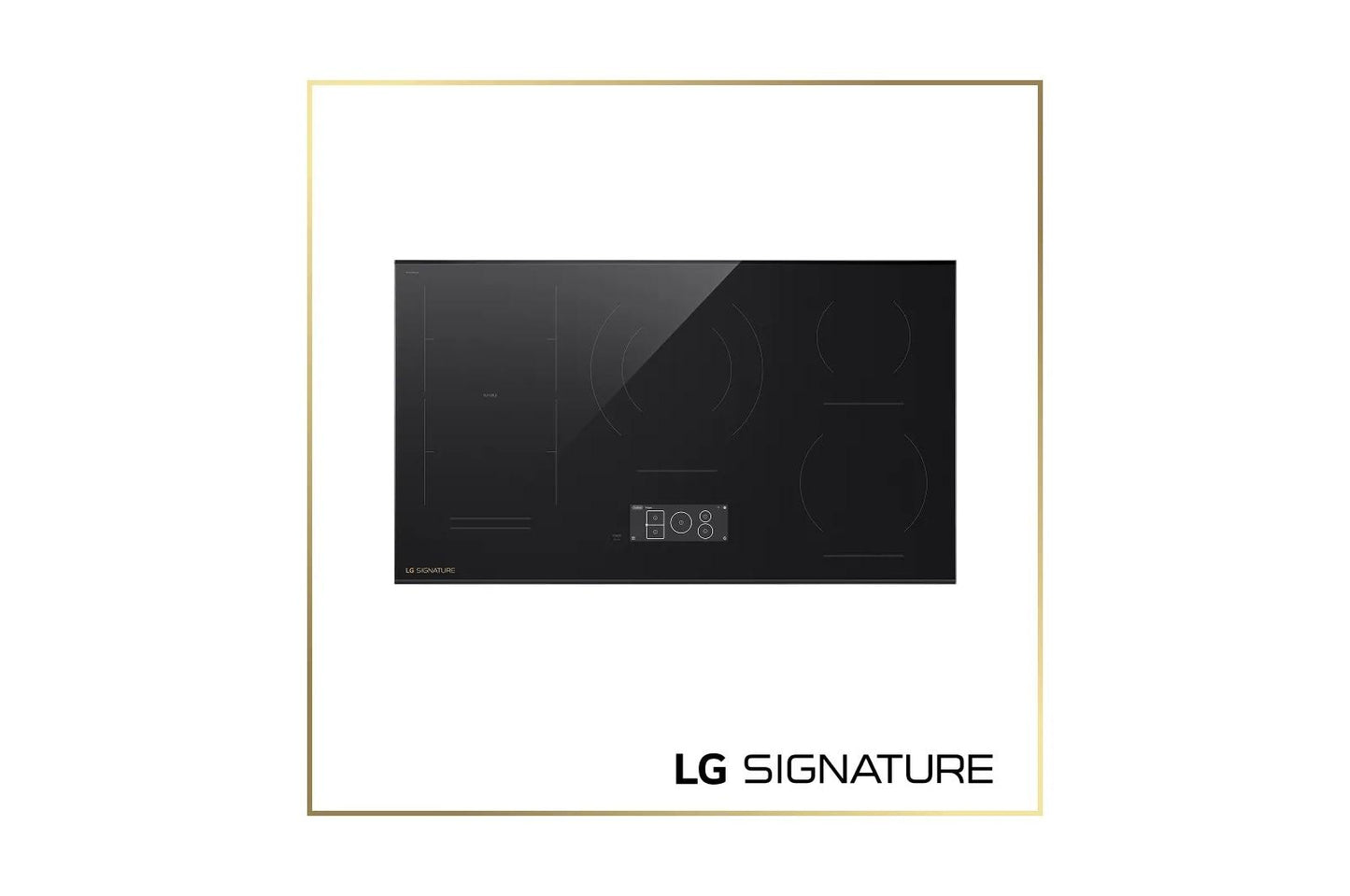 Lg CBIU3639BE Lg Signature 36 Inch Smart Induction Cooktop With 5 Elements And Flex Cooking Zone