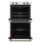 Forno FBOEL132430WHT Forno Vomero 30-Inch Double Wall Oven, White, 10 Cu.Ft Total Capacity, 7100W Convection, Mechanical Controls, Manuel Steam Clean