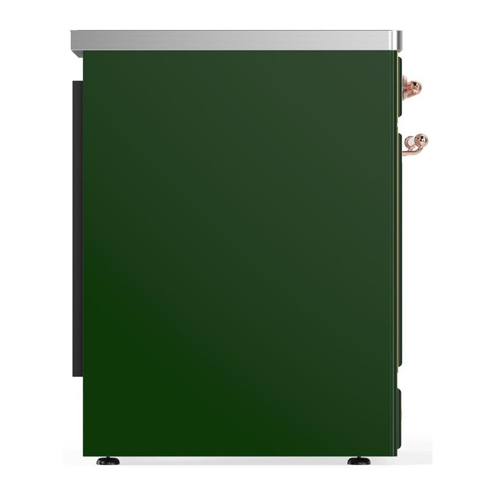 Ilve UMIB30QNR3EGP Ilve Umib30Qnr3Egp Majestic Iii 30 Inch Induction Range With 4 Elements, 4 Cu. Ft. Oven Capacity (Solid Door, Emerald Green, Copper)