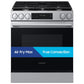 Samsung NSG80H60XRAA Bespoke Smart Slide-In Gas Range Pro Style Design Air Fry Max True Convection