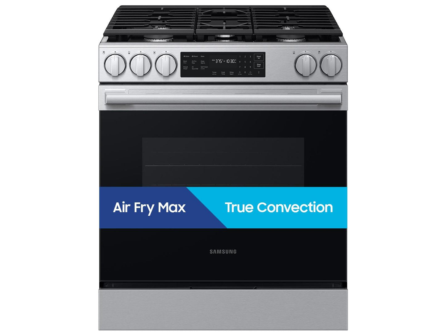 Samsung NSG80H60XRAA Bespoke Smart Slide-In Gas Range Pro Style Design Air Fry Max True Convection