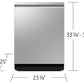 Samsung DW90F89T0USR 38 Dba Bespoke Smart Dishwasher With 3Rd Rack Washing System In Fingerprint Resistant Stainless Steel