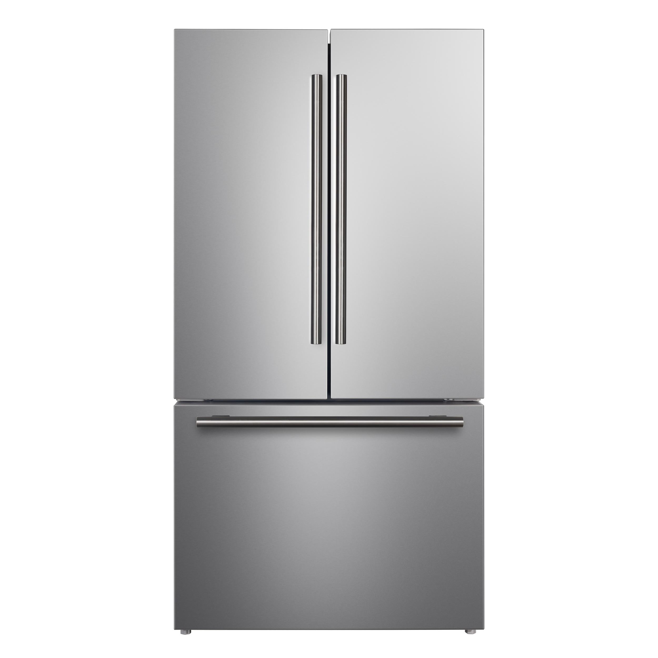 Forno FFFFD178336S Forno Rivello 36 Inch French Door Refrigerator In Stainless Steel, Internal Water Dispenser, Filtered Ice, Adjustable Shelves, Energy Star Certified