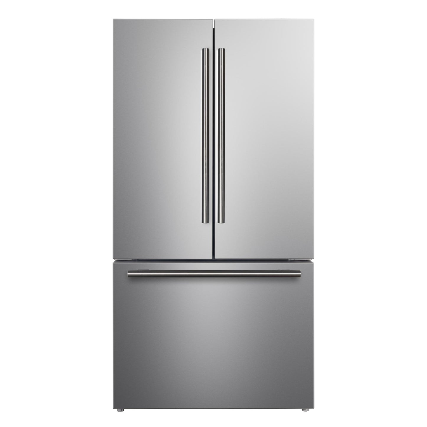 Forno FFFFD178336S Forno Rivello 36 Inch French Door Refrigerator In Stainless Steel, Internal Water Dispenser, Filtered Ice, Adjustable Shelves, Energy Star Certified