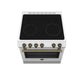 Forno FFSEL602230WHT Forno Leonardo Espresso 30-Inch White Electric Range, True Convection, Energy Efficient