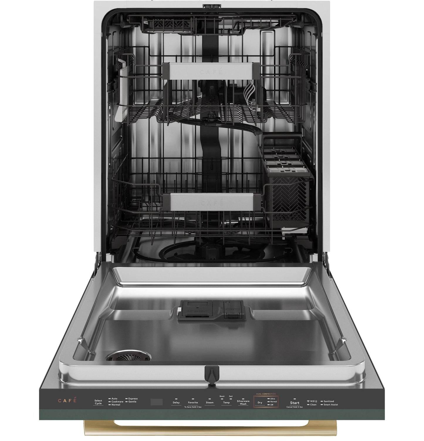 Cafe CDT858I6ZII Café™ Customfit Energy Star® Panel-Ready Stainless Interior Smart Dishwasher With Ultra Wash Top Rack And Dual Convection Ultra Dry™