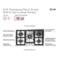 Ilve UHCPT95SSLP Ilve Uhcpt95Sslp Professional Plus Ii 36 Inch Built-In Gas Cooktop With Total Black Brass Burners, In Stainless Steel (5 Sealed Burners, Liquid Propane)