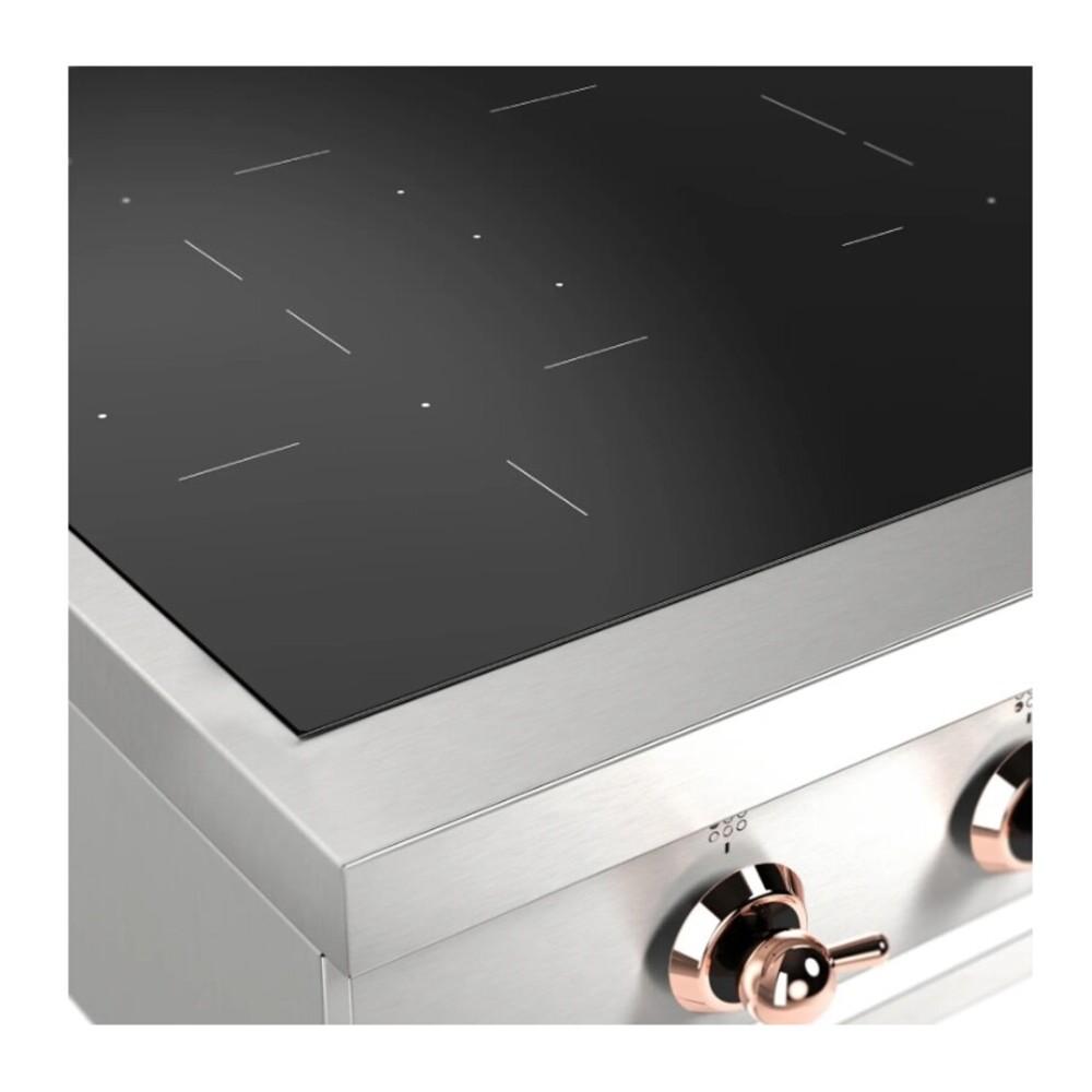 Ilve UHCPI366NSSP Ilve Uhcpi366Nssp Nostalgie Ii 36 Inch Built-In Induction Rangetop With 6 Elements (Copper)