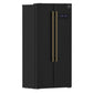 Forno FFRBI180533BLK Forno Salerno Espresso 33-Inch Black Side-By-Side Refrigerator, 15.6 Cu. Ft., Energy-Efficient, No Frost, Modern Design