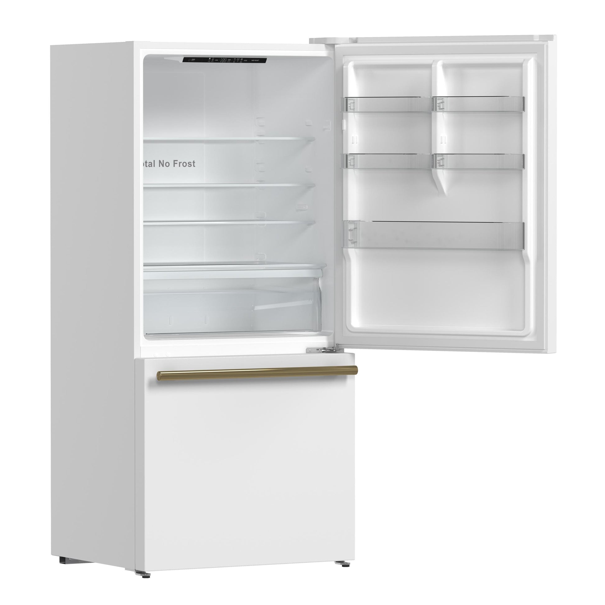 Forno FFFFD178531WHT Forno Milano Espresso 31-Inch Bottom Freezer Refrigerator, White, 17.2 Cu.Ft Capacity, Energy Efficient