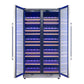 Forno FWCDR664240S Forno Vernazza 40-Inch Side-By-Side Dual Zone Wine Cellar, 25.07 Cu.Ft Capacity, Stainless Steel, Temperature Control, Uv-Protected Glass Door, Wooden Shelves