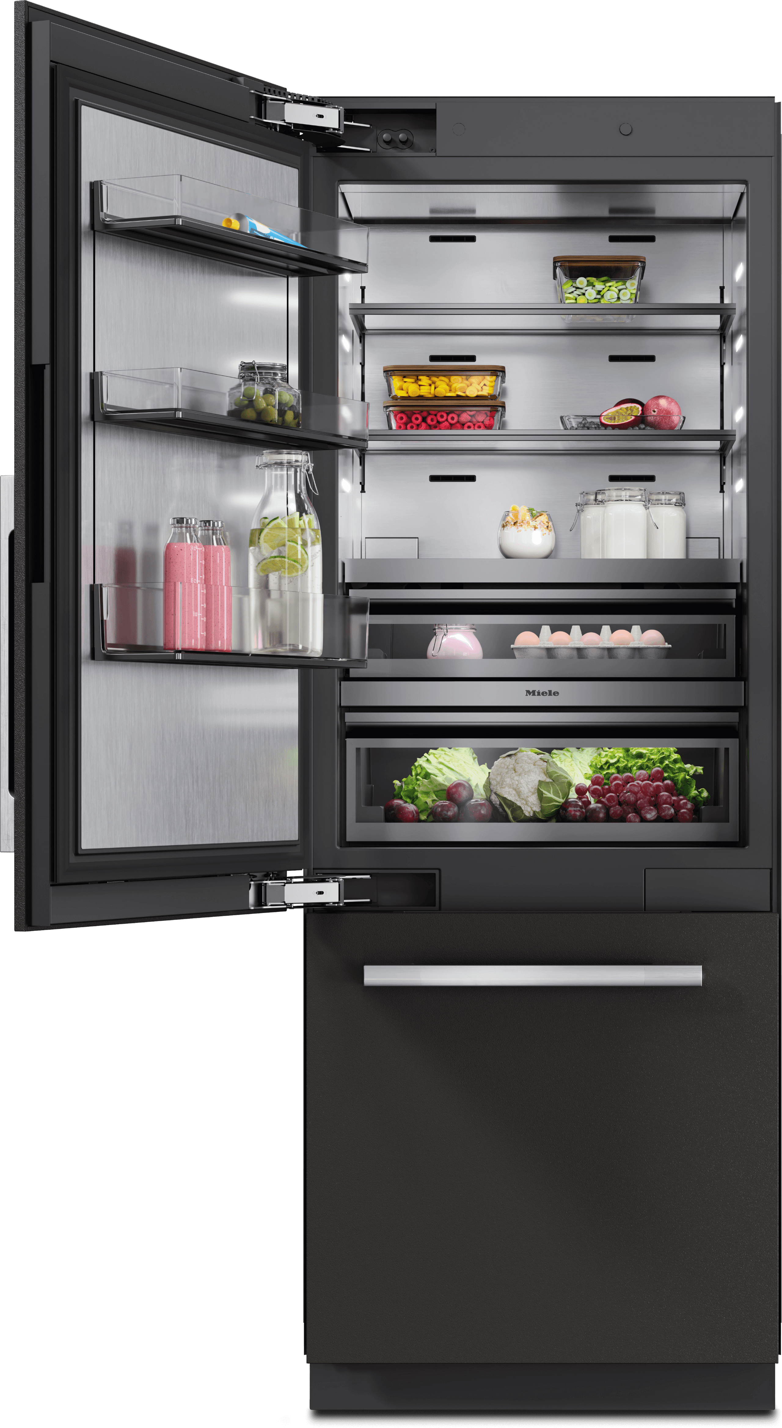 Miele KFMC3632L Bottom Freezer Built In Refrigerator | Town Appliance Miele KFMC3632L Bottom Freezer Built In Refrigerator | Town Appliance