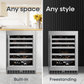 Element Appliance EWD24BES Cellara By Element 24 In., 46 Bottle Dual-Zone Wine Cooler - Stainless Steel