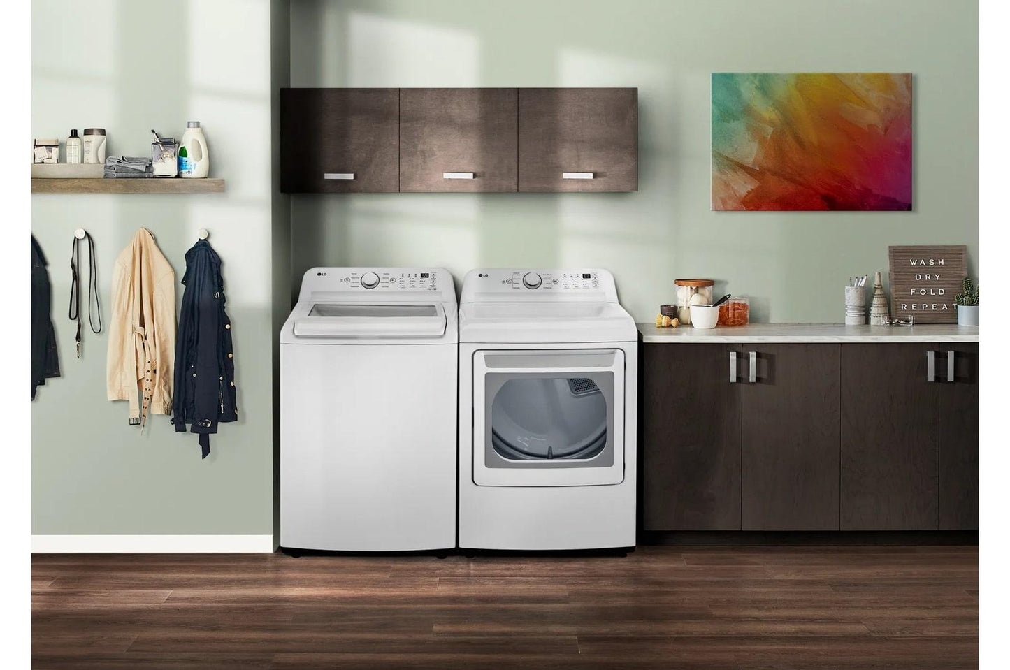 Lg WT7010CW 4.5 Cu. Ft. Ultra Large Capacity Top Load Washer With Impeller & Turbodrum™ Technology