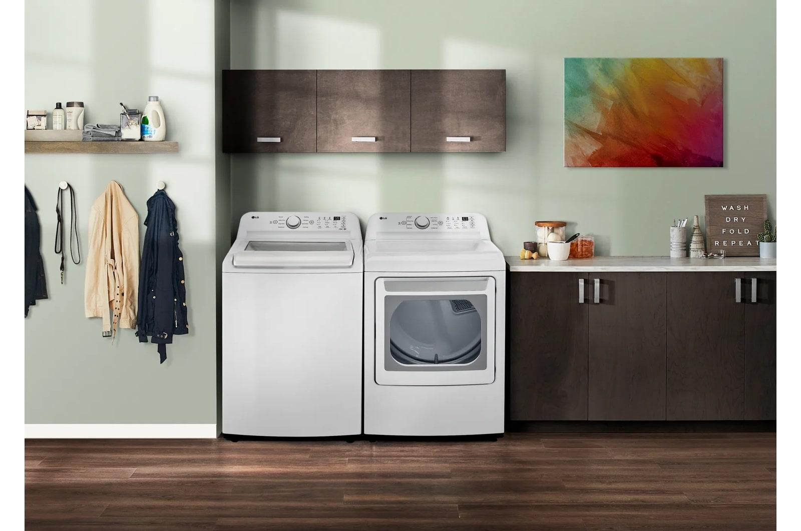 Lg WT7010CW 4.5 Cu. Ft. Ultra Large Capacity Top Load Washer With Impeller & Turbodrum™ Technology