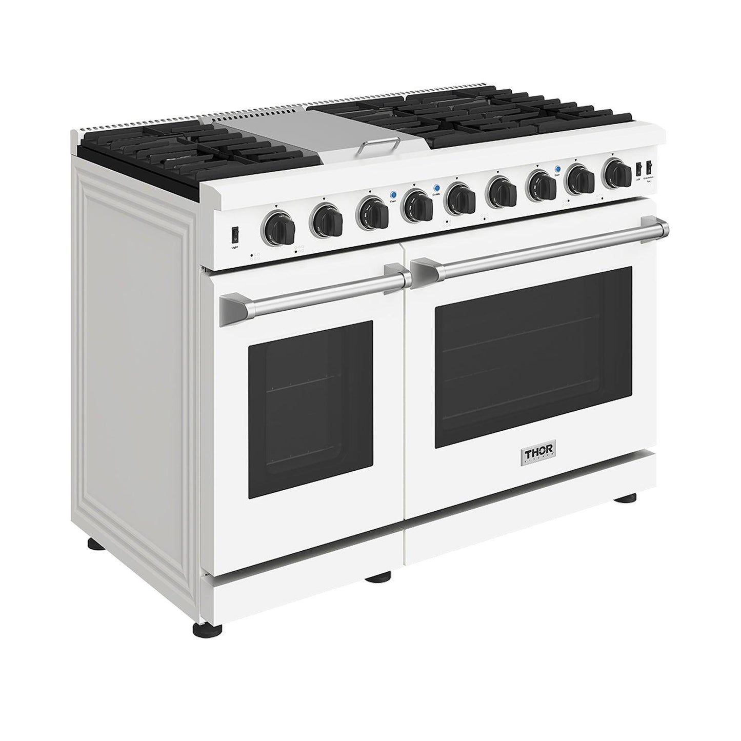 Thor Kitchen LRG4807UWLP 48 Inch Professional Liquid Propane Range In White