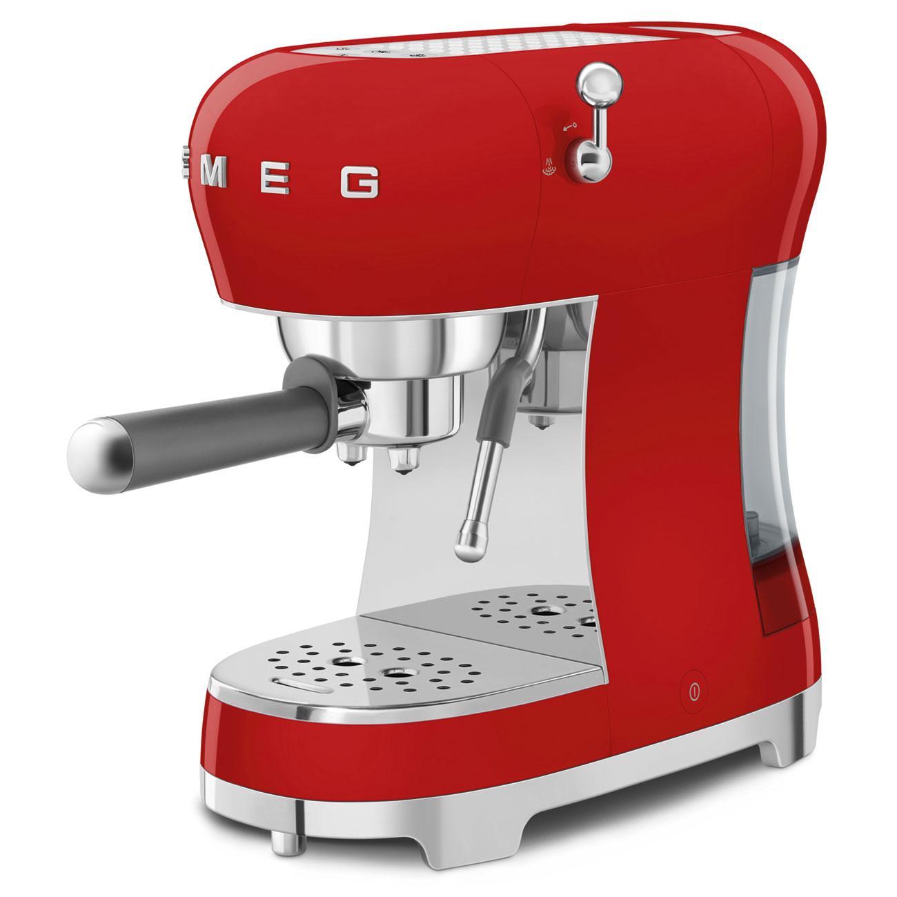 Smeg ECF02RDUS Espresso Coffee Machine Red Ecf02Rdus