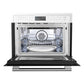 Forno FMWDR309324WHT Forno Oliena Espresso White 24-Inch Built-In Microwave And Convection Oven Combo, 1.6 Cu.Ft, 1750W Convection, 1000W Microwave, Stainless Steel Interior, Glass Touch Controls, Sensor Cooking