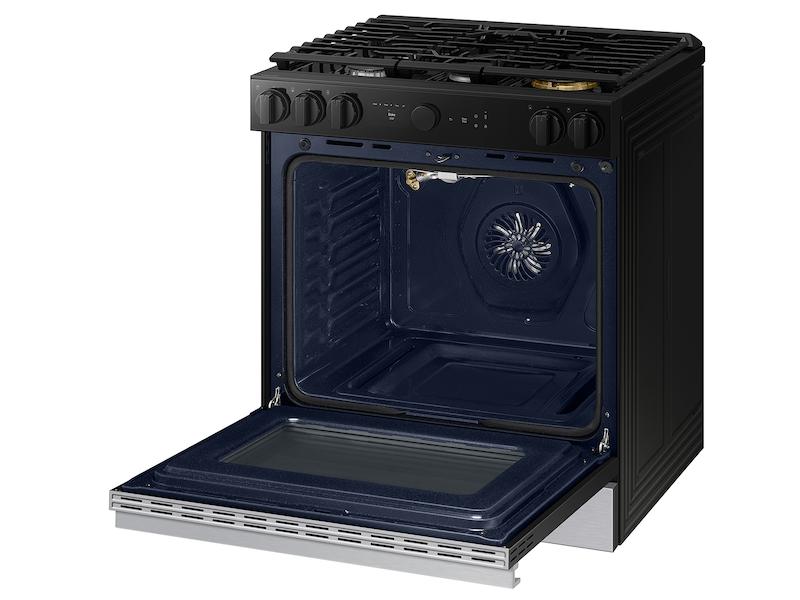 Samsung NSG6DG8500SR Bespoke 6.0 Cu. Ft. Smart Slide-In Gas Range With Air Sous Vide & Air Fry In Stainless Steel