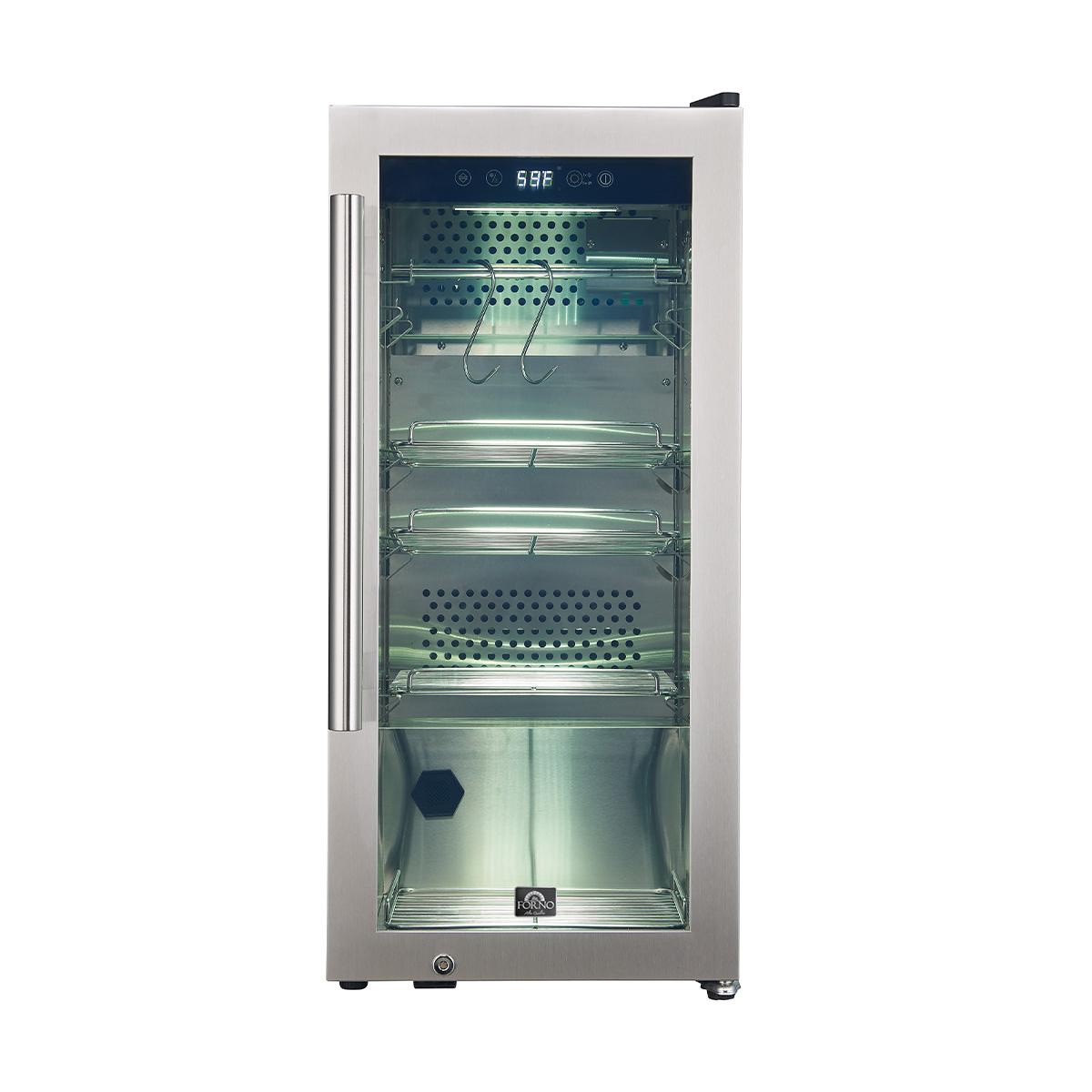 Forno FFSDA685716 Forno Asciutto 16-Inch Dry Aging Cabinet, Stainless Steel 304, 2.65 Cu.Ft, Led Lighting, Adjustable Shelves