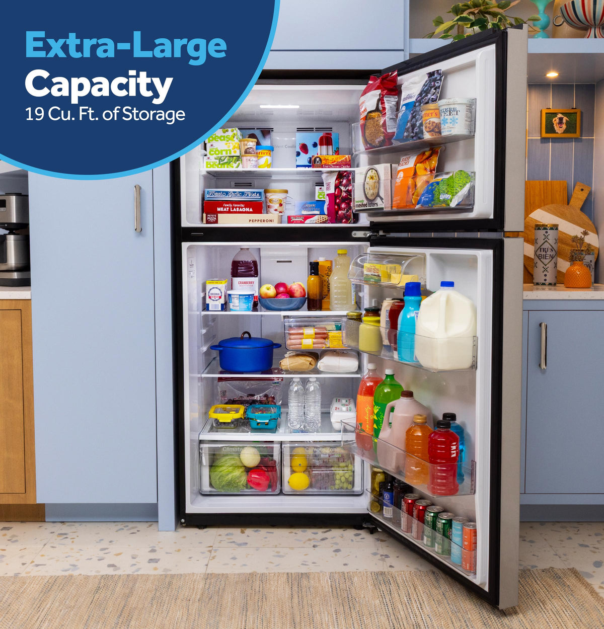 Ge Appliances GPS19KYZFS Ge 19 Cu. Ft. Garage Ready Top-Freezer Refrigerator