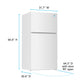 Avanti AVFF24DLJM0W Avanti Maxxspace Insulation™ Technology Garage-Ready Frost-Free Ice Maker-Ready Refrigerator, 24 Cu. Ft., Energy Star, White (Avff24Dljm0W)