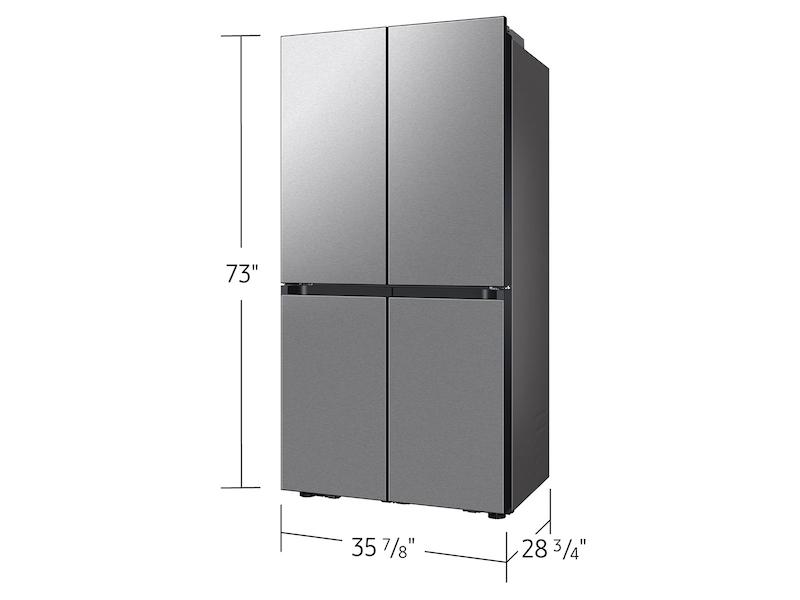 Samsung RF23DB9600QL Bespoke Counter Depth 4-Door Flex&#8482; Refrigerator (23 Cu. Ft.) With Beverage Center &#8482; In Stainless Steel - (With Customizable Door Panel Colors)