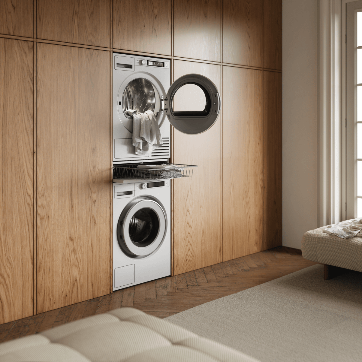 Asko HB150W Pull-Out Basket For Laundry