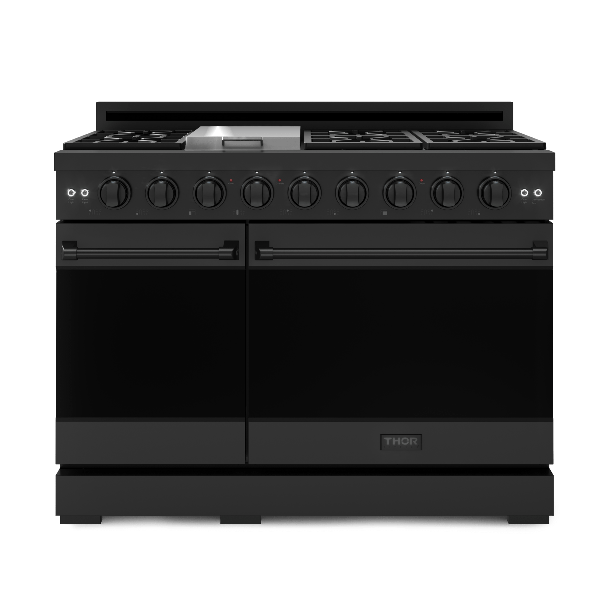 Thor Kitchen RSG48EBLP 48 Inch Professional Lp Range With Pro-Style Knobs In Black Gordon Ramsay Series - Rsg48Eblp