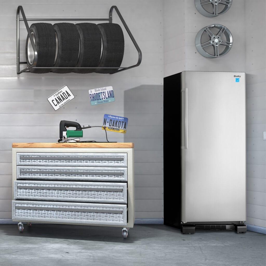 Danby DUF167A4BSLDD Danby Designer 16.7 Cu. Ft. Upright Freezer In Stainless Steel Look