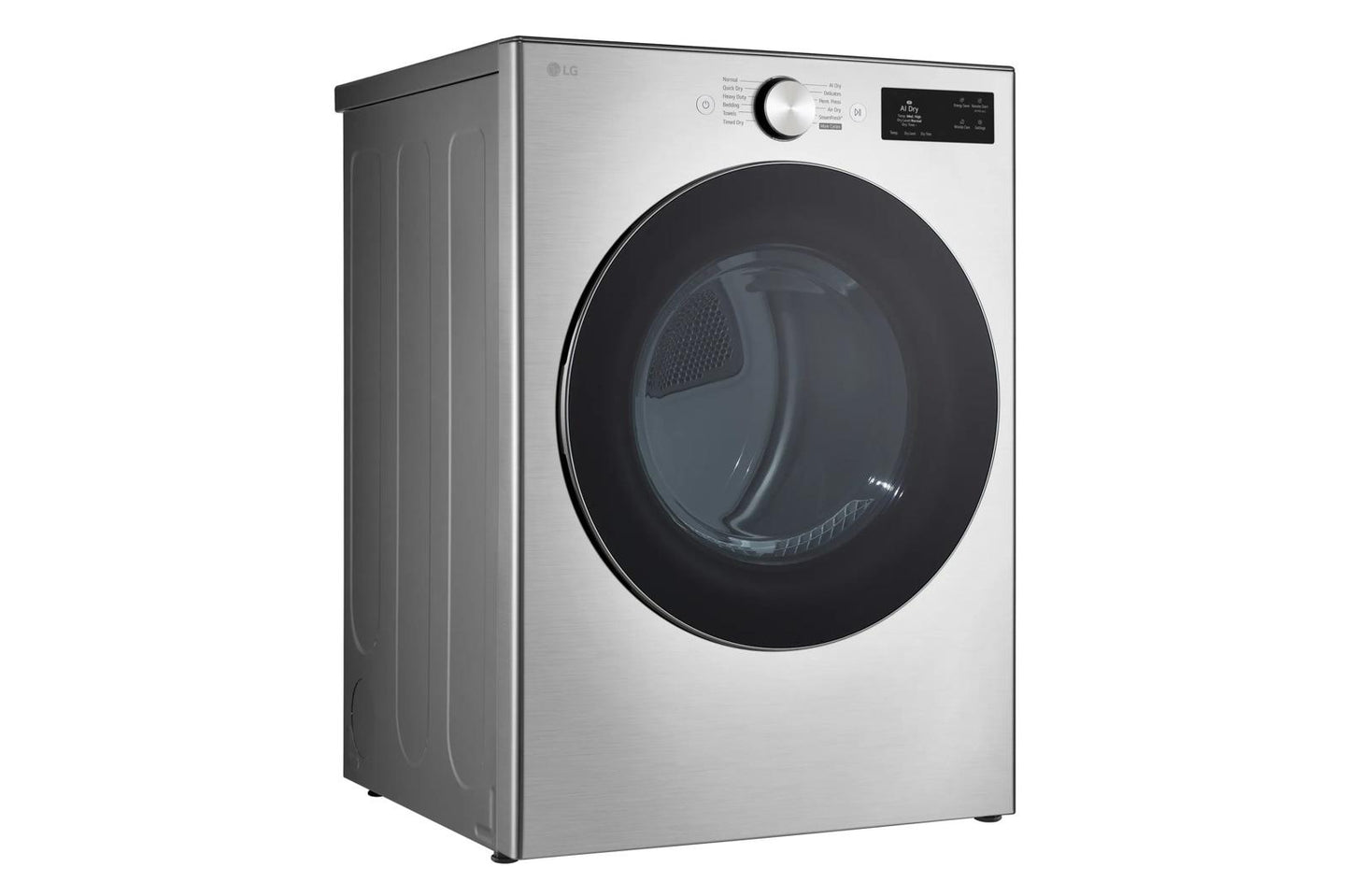 Lg DLGX5801V 7.4 Cu. Ft. Ultra Large Capacity Smart Front Load Dryer With Turbosteam®, Built-In Intelligence And Hybrid Electronic Controls With Lcd Display